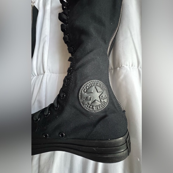 Converse Chuck Taylor All Star XXHi 7.5
Women/5.5 Men Black Knee Hi Punk Grunge - Picture 8 of 13